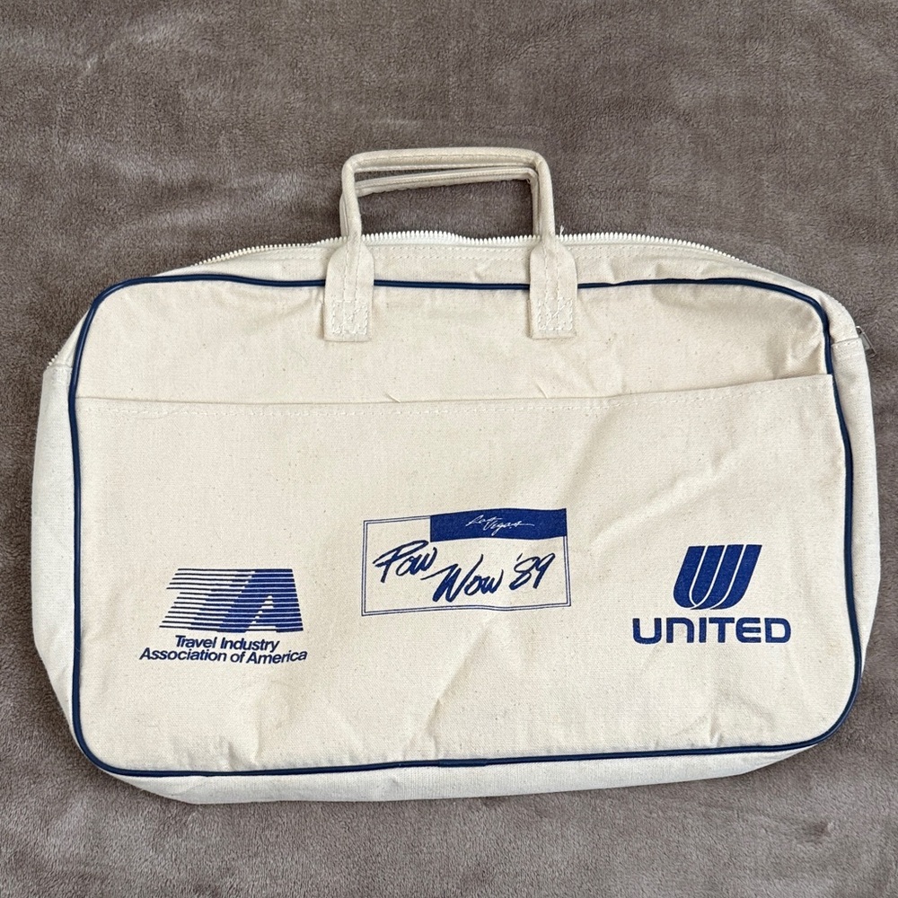 Cream Travel Bag